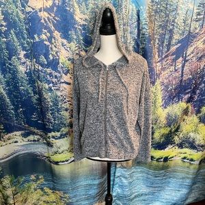 Soft Grey Zip Up Hoodie